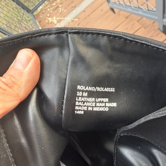 Steve Madden Moto Boots ROLAND BLACK LEATHER Size 10 - Picture 11 of 11